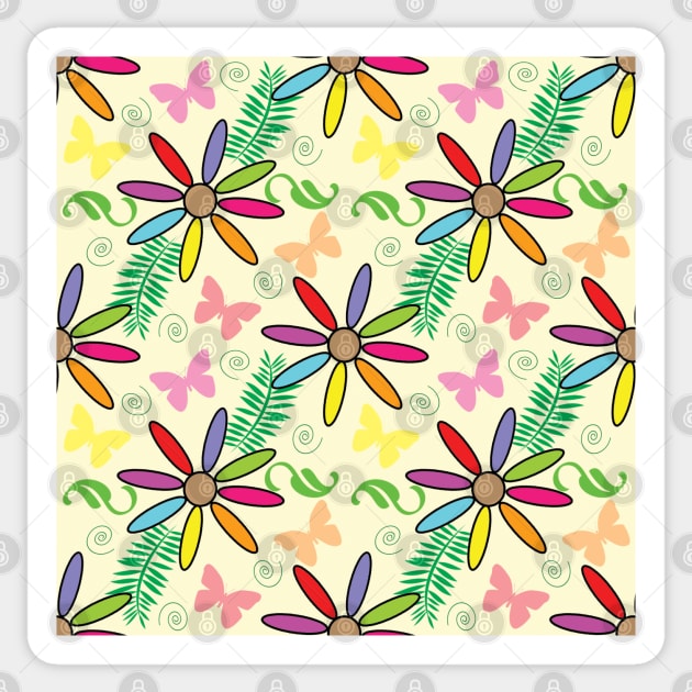 Floral Pattern Design Sticker by art-by-shadab